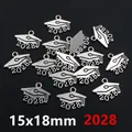 Antique silver graduation cap charms for DIY jewelry making with 2028 year engraving - 2028 Graduation Cap Style (Q3-08)