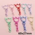 Détail de mousquetons en métal en forme de couronne en 9 couleurs pour porte-clés DIY - Style de Couronne (G4-41) / Coloré