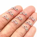 Vintage zilveren Love hart hanger van legering voor DIY sieraden maken en kettingen - Antiek Zilver