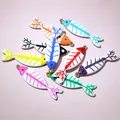 Pendenti a lisca di pesce in acciaio inossidabile colorato per gioielli fai-da-te - Stili Misti Casuali (Random Mixed)