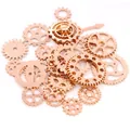 Macro-detail van roségouden steampunk tandwielen en klokonderdelen voor DIY-sieraden - Kc Gold (50 G Per Verpakking)