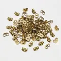 Bulk gold plated stainless steel butterfly earring backs for jewelry making - Vacuum Gold Plated Earring Backs