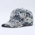 Cappellino da baseball mimetico con strass argentati e dettagli con nappe alla moda - Camouflage Grigio Blu Nappa Strass