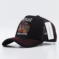 Cappello trucker nero con ricamo moto vintage e pannelli in rete traspirante - Motociclista Nero Solido