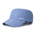 Gorra militar azul marino de secado rápido con ventilación y letras laterales - Ajustable / Estilo con Letras Impresas / Azul claro