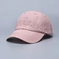 Schnelltrocknende rosa Baseballkappe mit Stickerei, atmungsaktiver Sonnenschutzhut - Verstellbar / Rosa