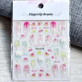 5D embossed summer dessert nail art stickers with ice cream and cherry patterns TA-019 - Summer Dessert Watermelon Style (TA-019)