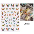Détail des autocollants pour ongles papillon aurore laser avec effet métallique 3D - Style de Papillon Dégradé Laser Coloré(L-N022)