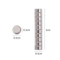 Set van kleine zilveren ronde magneten 0,5x0,3cm voor cat eye nail art decoratie - Ronde Magneet S271 Stijl