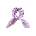 Chouchou en satin lilas avec long ruban nœud accessoire cheveux élégant - Rose Clair