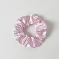 Chouchou LED rose lumineux en satin brillant pour accessoires de fête et soirée - Rose Lotus