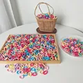 Bulk set of high-elastic candy-colored hair ties for kids in macaron tones - Multicolor