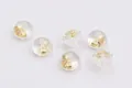 S925 silver and silicone earring backings in gold finish for DIY jewelry fixing - 925 Silver / Silver Plated Gold