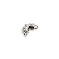 Silver S925 sterling silver magnetic clasps for handmade DIY jewelry bracelets - Silver Platinum Plated