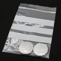 Transparante PE-gripzak met drie witte schrijfstroken voor voedsel en kleine onderdelen - 10cmx7cm