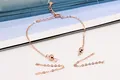 Rose gold S925 sterling silver DIY bracelet chain for Ping'an Kou with lobster clasp - Silver Rose Gold Plated