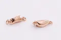 Fermoirs en argent S925 or rose pour bijoux DIY colliers et bracelets de perles - Petit / Or rose