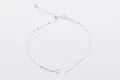 Verstelbare S925 sterling zilveren box-ketting met veersluiting en DIY-ringen - Natuurlijk Zilveren Verstelbare Armband Ketting
