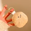 Porte-clés peluche nourriture créatif avec visage souriant tenu en main pour la taille - Pomme de terre (Porte-clés)