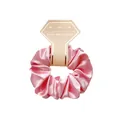 Rosa Satin-Haargummi auf Display-Karte mit dem Text 'To have and to hold your hair back' - Satin Hellrosa
