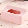 Pink rectangular nail powder recycling and storage box with ergonomic top opening - Pink