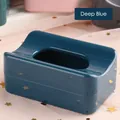 Deep blue nail powder recycling box with a glossy finish for glitter storage - Dark Blue
