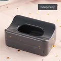 Nail powder collection and storage box in deep gray finish with sleek glossy surface - Dark Gray