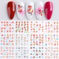 Winter animal nail water decals with squirrels and penguins in multiple colors - Small Animal Style (BN1957-1968)