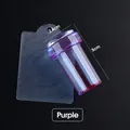 Purple silicone nail art stamper with scraper set for French manicure template - Small (2.4cm) / Purple