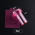 Red 2.4cm silicone nail art stamper with translucent purple scraper tool set - Small (2.4cm) / Red