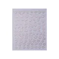 3D metallic rose gold hollow heart nail art stickers style SO-163 for nail decoration - SO-163 (Rose Gold)