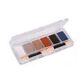Detail view of the 6-color solid mirror nail powder palette with dual-tip sponge applicator - 6 Color Palette (With Sponge Stick) / Style 22 (1933-22)