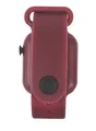 Bracelet de rechange en silicone pour montre connectée rouge foncé avec boucle noire - Fuchsia