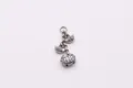 Ciondolo vintage in argento sterling S925 sacchetto della fortuna con campanelli - Lucchetto Fortuna e Lingotto