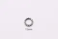 Retro S925 sterling silver twisted jewelry ring connector with 7.5mm size - Small / Antique Silver