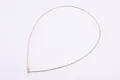 Slim rose gold S925 sterling silver faceted choker chain with spring ring clasp - 925 Silver / Silver Rose Gold Plated