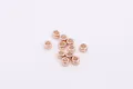 Cuentas espaciadoras cilíndricas en plata S925 oro rosa para joyería DIY - 2.5mm / Plata Chapada en Oro Rosa