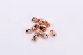 Irregular rose gold S925 silver loose beads for DIY handmade jewelry crafts - Small Silver Plated Rose Gold