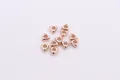 Rose gold triangular spacer beads for DIY jewelry making in polished S925 sterling silver - Rose Gold Plated Style / S