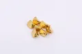 Irregular S925 sterling silver beads in gold finish for DIY jewelry making - Large Silver Plated Gold