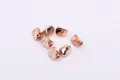 Irregular rose gold S925 sterling silver beads for DIY jewelry making accessories - Large Silver Plated Rose Gold