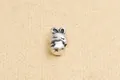 Retro S999 Sterlingsilber Hasen-Charm mit Stern für DIY-Schmuckherstellung - Sternhase / Sternhase Retrofarbe