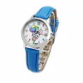 Cartoon rabbit children watch with sky blue leather strap and colorful balloon dial - Sky Blue