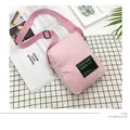 Pink corduroy crossbody bag for women with adjustable strap and vintage mini square design - Pink