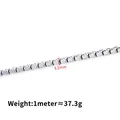 3.2mm silver stainless steel box chain for DIY jewelry necklaces and bracelets - Steel