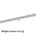 Silver stainless steel wheat chain 2.7mm wide for DIY jewelry making and necklaces - Silver Chopin Chain 2.7mm