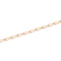 Gold plated stainless steel chain with pink enamel droplet links for DIY jewelry making - Pink