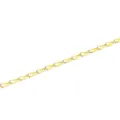 Golden stainless steel lip chain with vibrant yellow enamel drip finish for DIY jewelry - Light Yellow