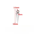 Polierter Edelstahl-Kegelanhänger in 18mm Größe für die DIY-Schmuckherstellung in Silber - 18mm