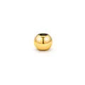 Gepolijste gouden roestvrijstalen ronde kraal met gat voor het maken van DIY sieraden - 3mm x 1.2mm / Goud